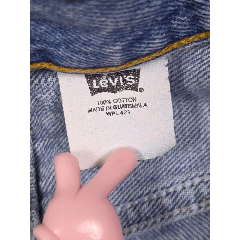 Y2K Levis 501 Jeans Mens 31X30 Light Wash Straight Leg Denim Button Fly